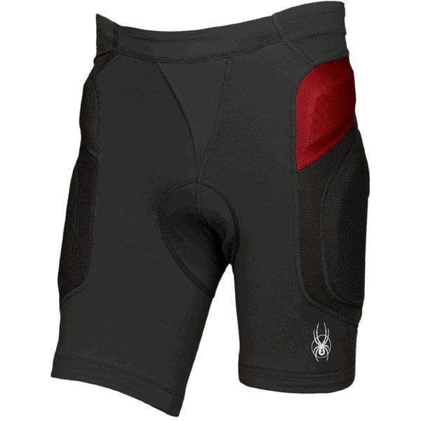 Spyder Mens D3O Ultimate Chamois Bike Short Black Grey