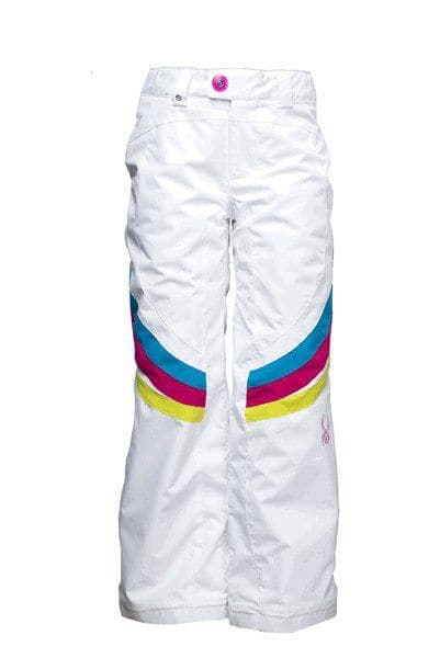 Spyder Girls Vision Thrill Tailored Fit Pant White With Girl Friend On Riviera