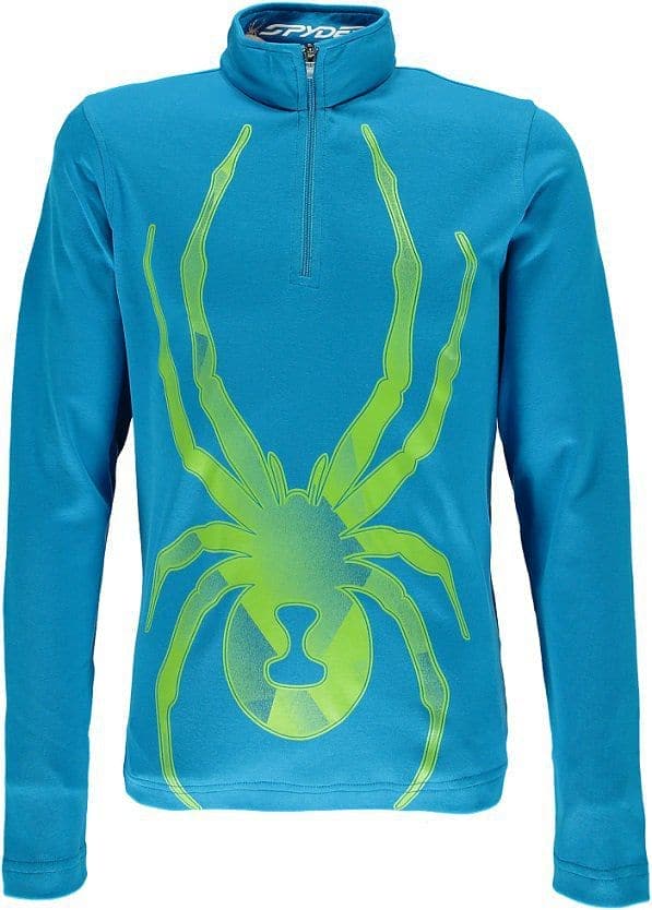 Spyder Boy's Bug Gradient Cotton T Neck ELECTRIC BLUE/THEORY GREEN