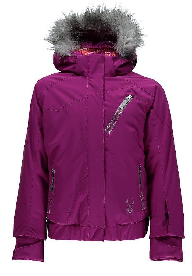 Spyder Girl's Lola Jacket EVENING VYBE PRINT/BRYTE BUBBLEGUM/RIVIERA