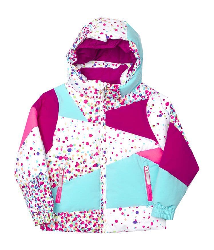 Spyder Bitsy Duffy Puff Jacket WILD FOCUS PRINT/BRYTE BUBBLEGUM MULTI LOOP PRT/BRYTE BUBBLEGUM