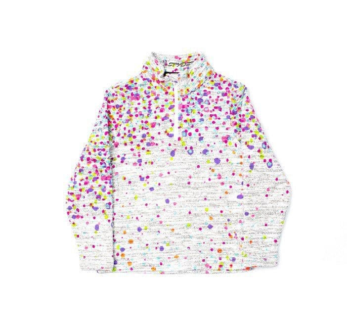 Spyder Alpine Chic Sweater White Confetti Print Wild Shatter