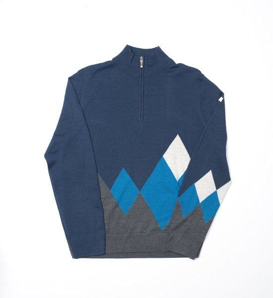 Spyder Alpyn Half Zip Sweater Denim Blue