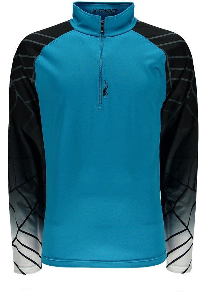 Spyder Men's Linear Dry Web T-neck (2015) - VOLCANO/POLAR