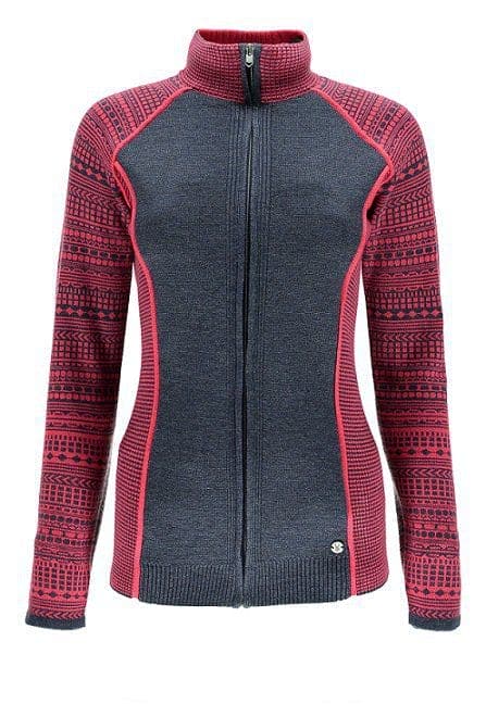 Spyder Women's Dessa Full Zip Sweater BLACK/WHITE