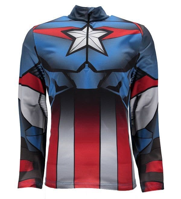 Spyder Mens Marvel Tech 1 4 Zip Top