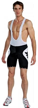 Briko Cycling Protek Bib Mens; Col: Black / White; Size: L