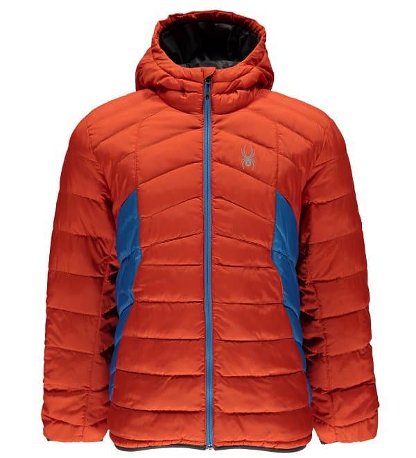 Spyder Mens Geared Hoody Synthetic Down Jacket