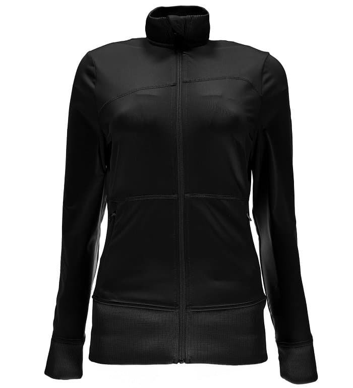 Spyder Womens Nyx Knit Jacket-001 Black-Extra Small