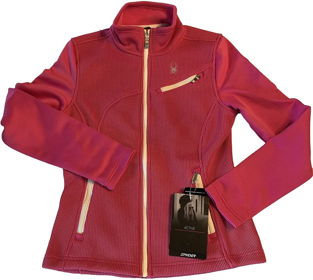 Spyder Knit Insert Mid Weight Core Sweater; Col: Red; Size: M