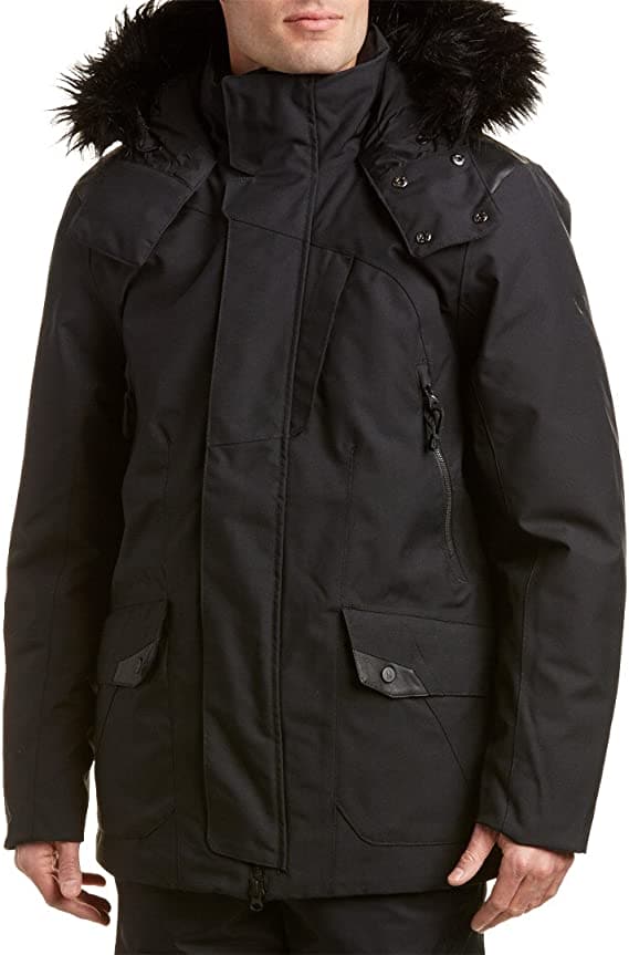 Spyder Mens Deck Faux Fur Parka