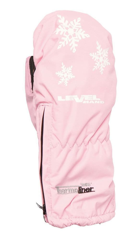 Level Glove Kiddy Ski Mittens Pink