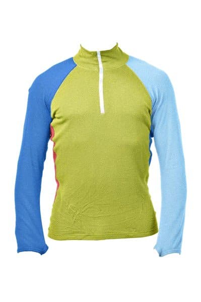 Kask Polo Zip Light Blue / Blue / Lime
