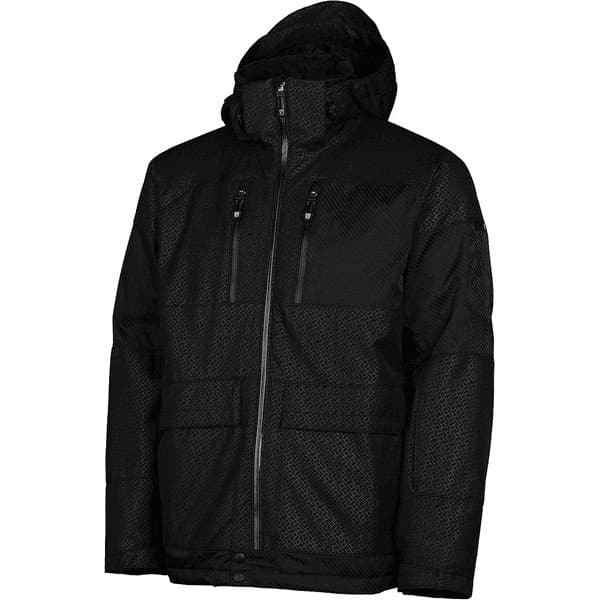 Spyder Mens Brasi Jacket Black Tweed Emboss